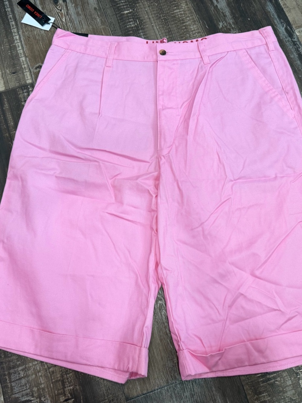 Classic Pink Flat-Front Men's Shorts - Lightweight Summer Essential